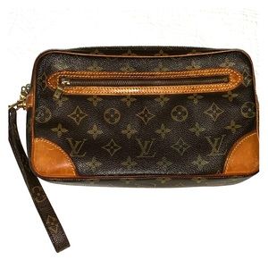 LOUIS VUITTON POCHETTE MARLY DRAGONNE GM CLUTCH